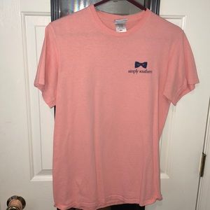 Coral Simply Southern t shirt